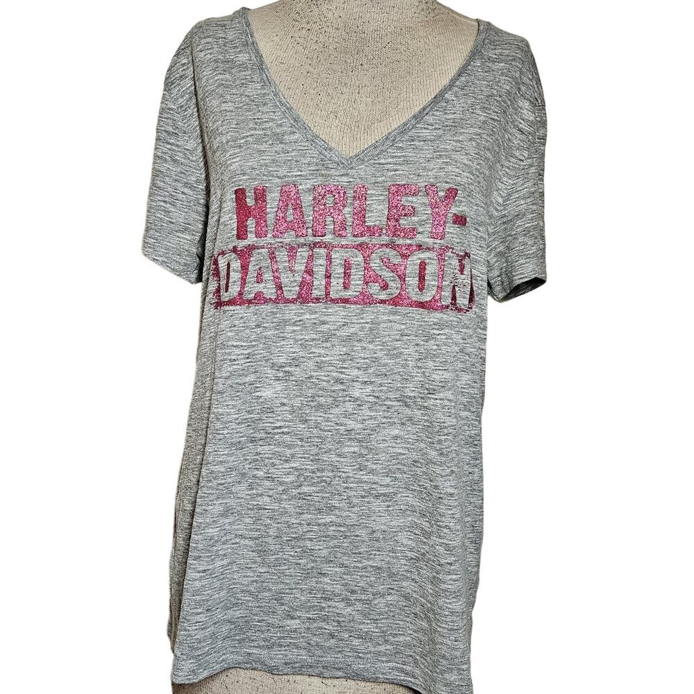 Grey Harley Davidson Tee Shirt Size Large